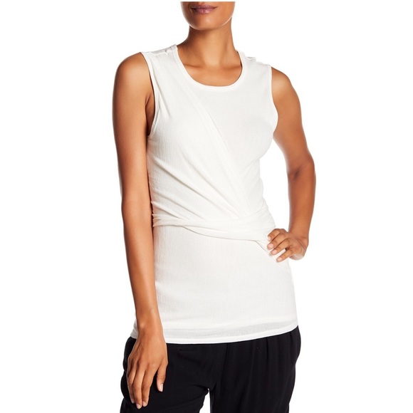 NWT James Perse Twisted Tank white XL - Picture 1 of 10